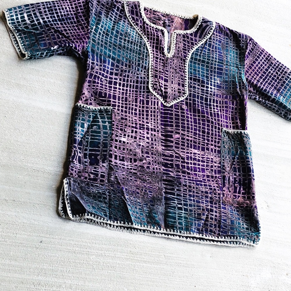 Purple Rain Batik Dashiki